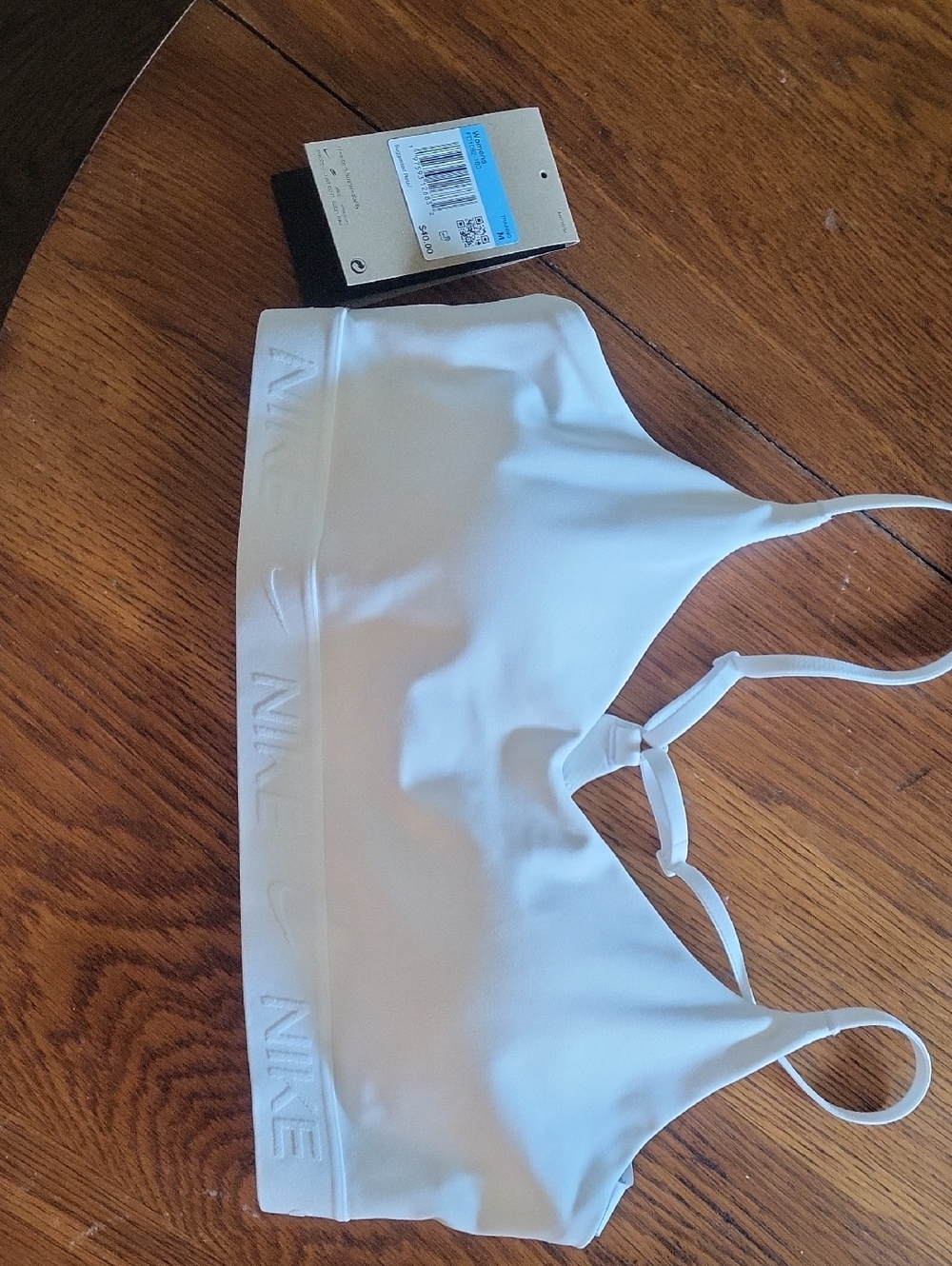 Nike White Sports Bra